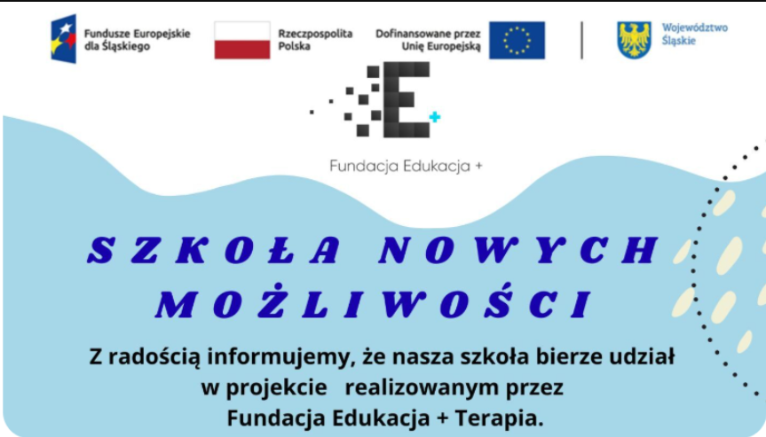 Zestaw logotypów Funduszy Europejskich i woj. śląskiego
